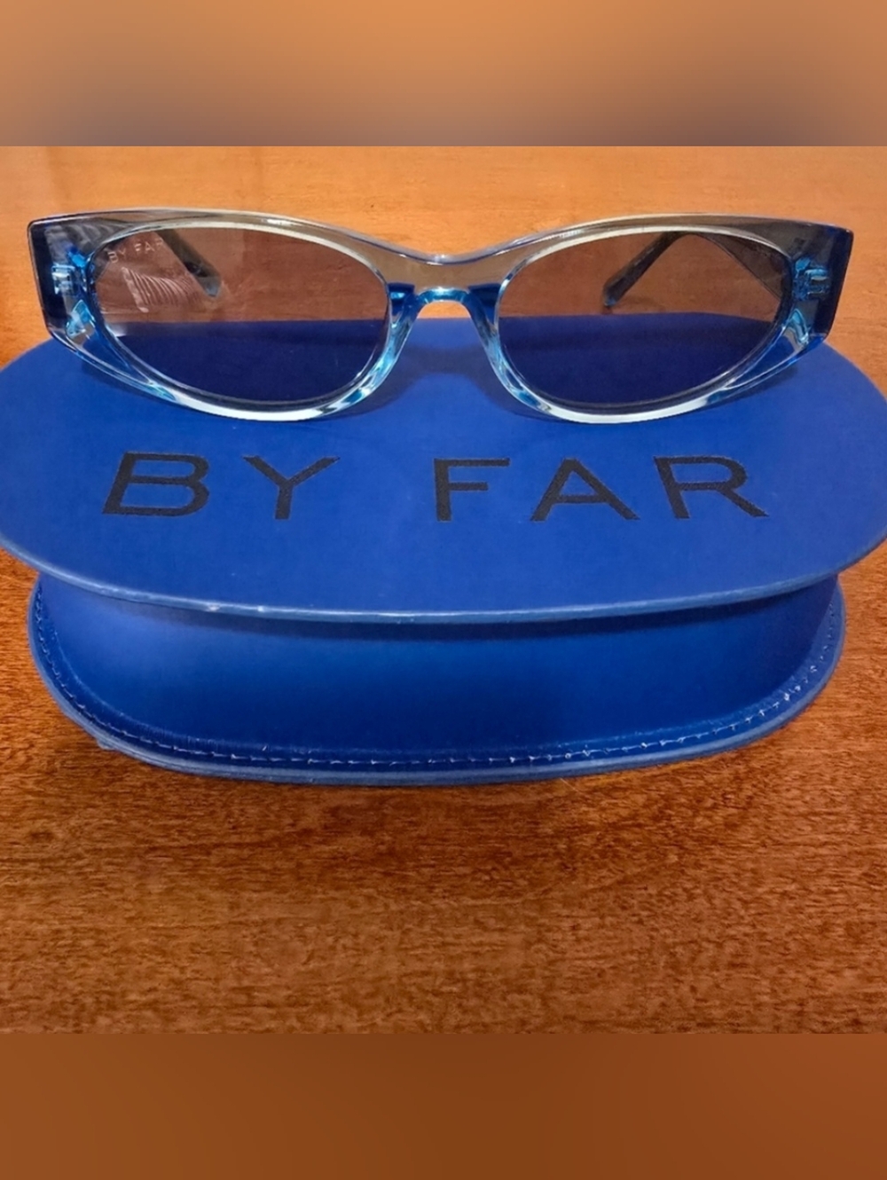 NWOT BY FAR Icy Blue Rodeo Designer Sunglasses in New Condition
